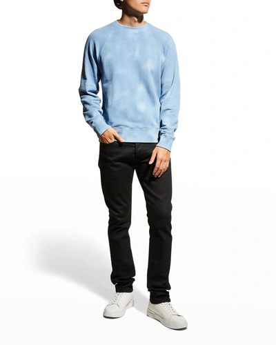 Shop Tom Ford Men's Sky Tie-dye Jersey Sweater In Br Blu Sld