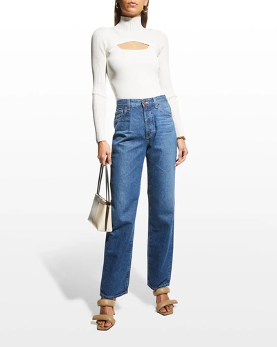 Shop Ag Alexxis Vinte High-rise Straight Jeans In Revival