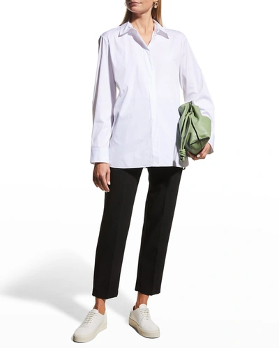 Shop Theory Classic Button-front Shirt In White