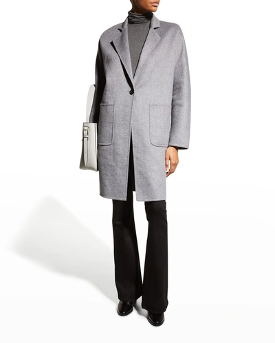 Shop Rails Everest Mid-length Wool-blend Coat In Heather Grey