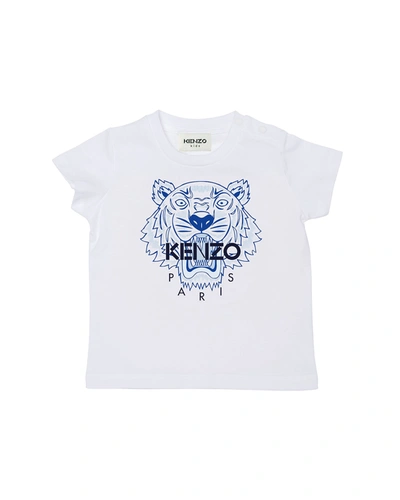 Shop Kenzo Boy's Iconic Tiger Graphic Tee In 103-white