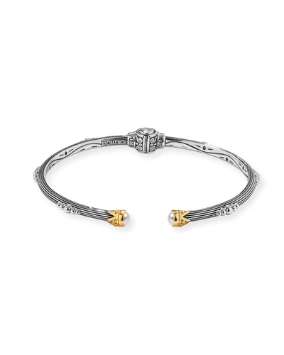 Shop Konstantino Delos Two-tone Bracelet In Mother Of Pearl