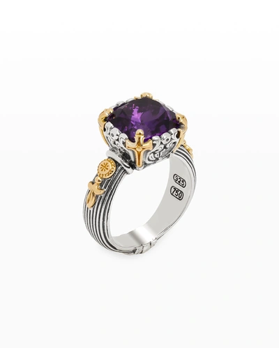 Shop Konstantino Delos Two-tone Amethyst Ring