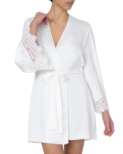 Shop Rya Collection Rosey Silk Coverup In Ivory