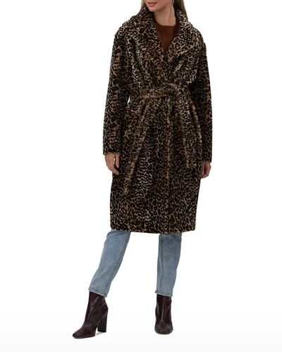 Gorski Leopard Printed Shearling Coat In Mini Lprd | ModeSens