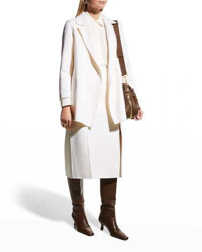 Shop Theory Clairene Coat In Ivory