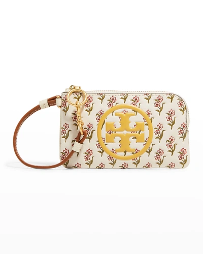 Tory Burch Perry Bombe Floral-print Zip Card Case Wallet In Ditsy Borders |  ModeSens