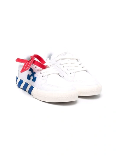 Shop Off-white Low-top Vulcanized Sneakers In White