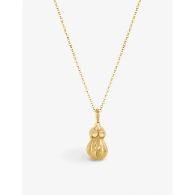 Shop La Maison Couture Womens Gold Deborah Blyth Wobbly Bits 18ct Yellow Gold-plated Recycled Brass Necklace
