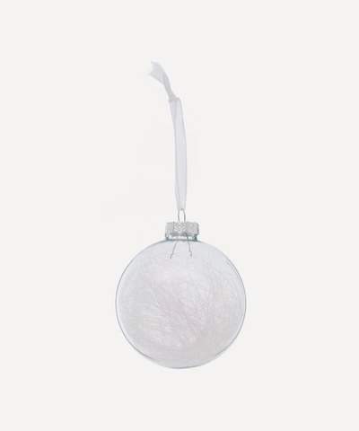 Shop Unspecified Shredded Tinsel Clear Glass Bauble