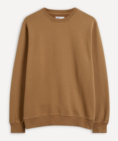 Shop Colorful Standard Classic Organic Cotton Sweatshirt In Sahara Camel