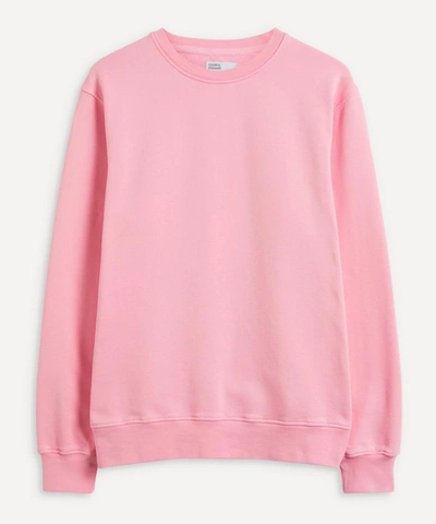 Shop Colorful Standard Classic Organic Cotton Sweatshirt In Flamingo Pink