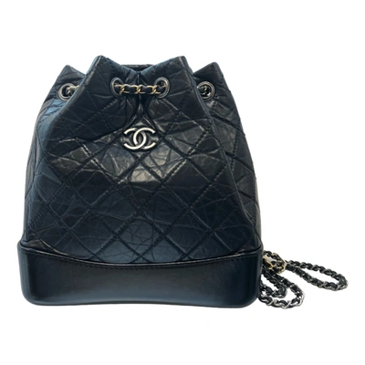 Gabrielle leather backpack Chanel Black in Leather - 25965037