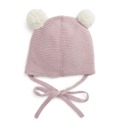 Shop Paz Rodriguez Wool Pom-pom Bonnet In Pink