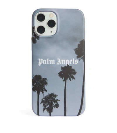 Shop Palm Angels Palms Boulevard Iphone 12 Phone Case In Black
