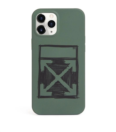 Shop Off-white Arrows Iphone 12 Pro Max Case In Green