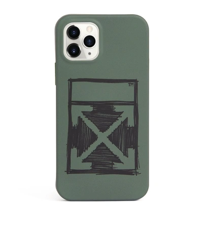Shop Off-white Arrows Iphone 12 Pro Case In Green