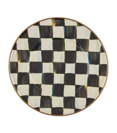 Shop Mackenzie-childs Courtly Check Salad Plate (20cm) In Black