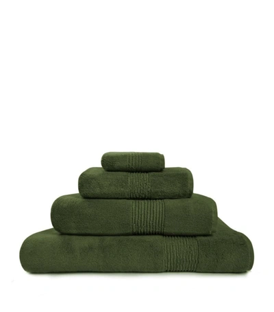 Shop Hamam Galata Hand Towel (50cm X 76cm) In Green