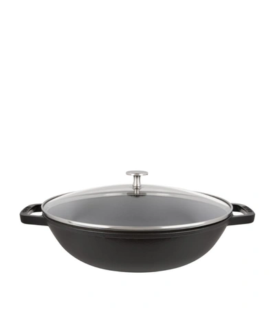 Staub Black Perfect Pan Wok (30cm) | ModeSens