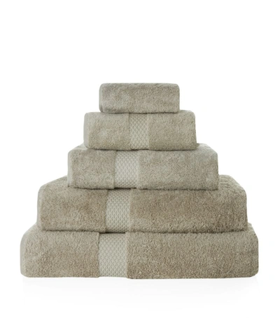 Shop Yves Delorme Étoile Bath Towel (70cm X 140cm) In Grey
