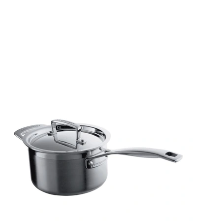 Le Creuset 3-ply Stainless Steel Sauce Pan (16cm) In Silver | ModeSens