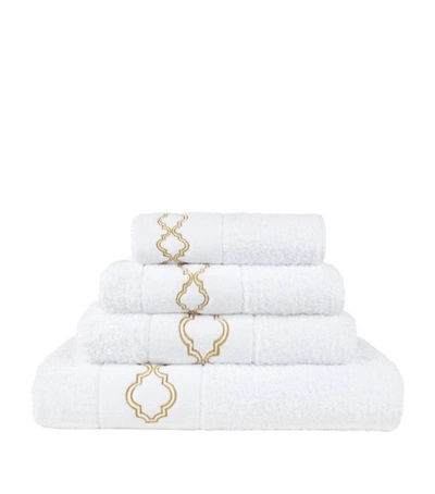 Shop Abyss & Habidecor Chanti Guest Towel (40cm X 75cm) In Gold