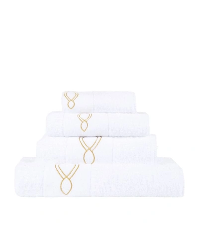 Shop Abyss & Habidecor Décor Gold-trim Hand Towel (55cm X 100cm)