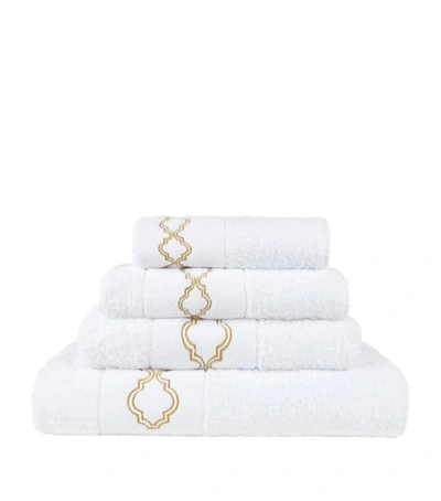 Shop Abyss & Habidecor Chanti Bath Towel (70cm X 140cm) In Gold