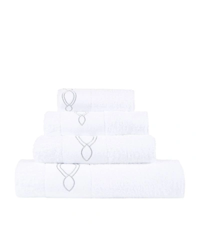 Shop Abyss & Habidecor Décor Silver Trim Guest Towel 40cm X 75cm