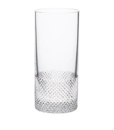 Shop Richard Brendon Diamond Highball Glass In Clear