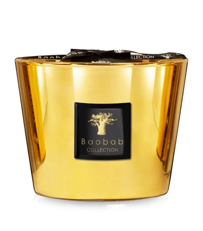 Shop Baobab Collection Aurum Candle (10cm) In Gold