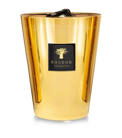 Shop Baobab Collection Aurum Candle (24cm) In Gold