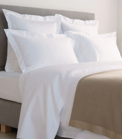 Shop Harrods Of London Brompton Square Pillowcase Pair (65cm X 65cm) In White