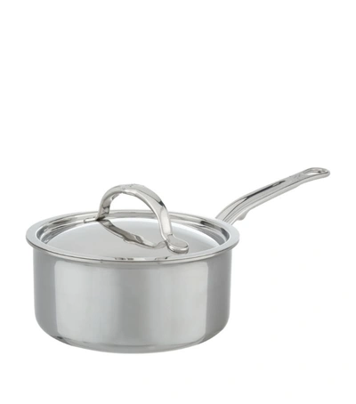 Shop Hestan Nanobond Saucepan With Lid (16cm) In Stainless