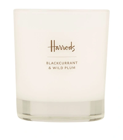Shop Harrods Blackcurrant And Wild Plum Candle (230g) In Multi