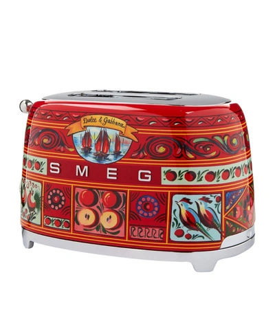 Shop Smeg X Dolce & Gabbana 2-slice Toaster In Dolcegabbana