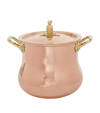 Shop Ruffoni Historia Hammered Copper Decor Belly-shaped Stock Pot (20cm)