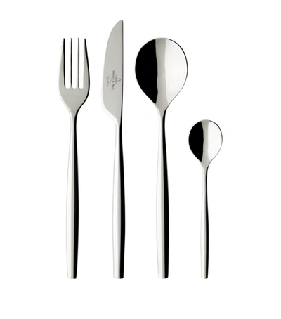 Shop Villeroy & Boch Metrochic 24-piece Cutlery Set In Metallic