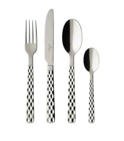 Shop Villeroy & Boch Boston 24-piece Cutlery Set In Metallic