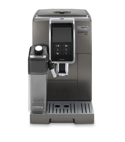 Shop Delonghi Dinamica Plus Coffee Machine In Grey