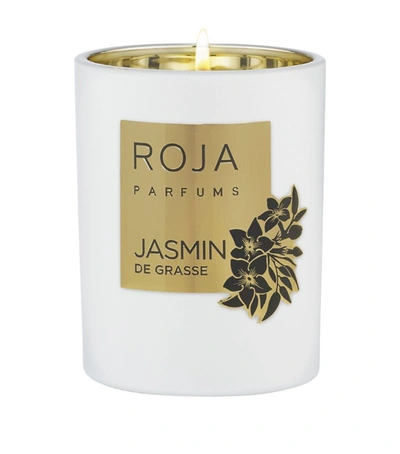 Shop Roja Parfums Jasmin De Grasse Candle (300g) In White