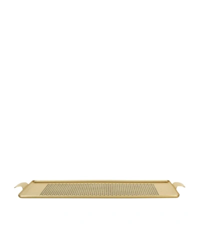 Shop Kaymet Serving Tray (47cm X 32cm) In Gold