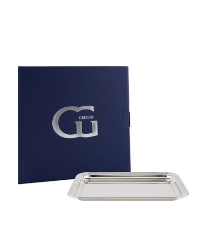Shop Greggio Silver-plated Georgian Rectangular Tray (34cm X 26cm)