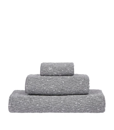 Shop Uchino Binchotan Hand Towel (50cm X 100cm) In Grey
