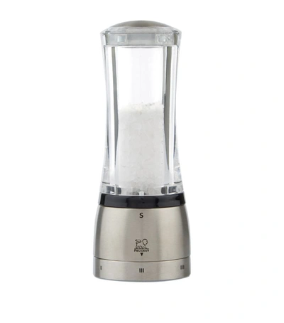 Shop Peugeot Stainless Steel And Acrylic Daman U'select Salt Mill (16cm) In Clear