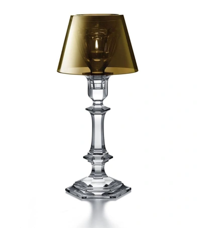 Shop Baccarat Harcourt Our Fire Gold Candlestick In Multi