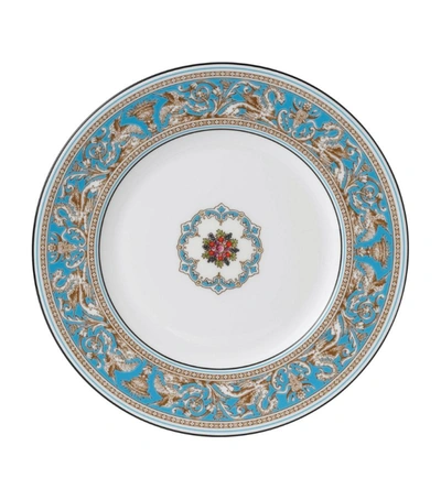 Shop Wedgwood Florentine Turquoise Plate (27cm) In Blue