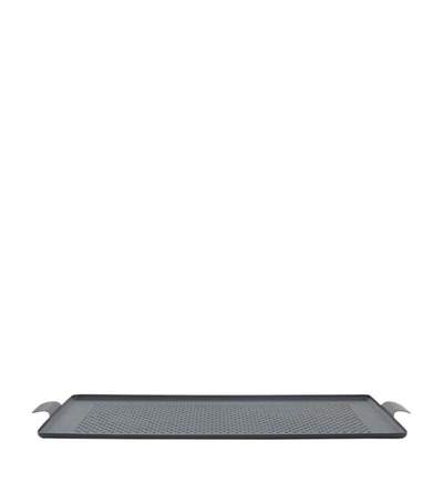 Shop Kaymet Pressed Tray (52cm X 35cm) In Black