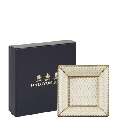 Shop Halcyon Days Antlers Trinket Tray In Ivory